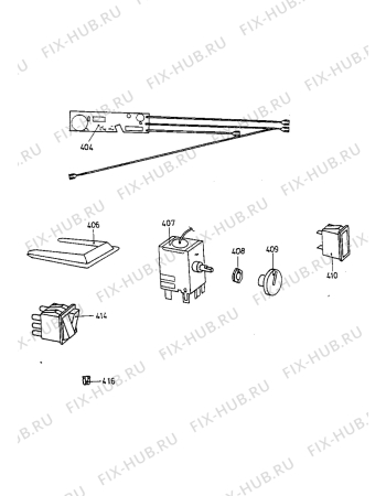 Взрыв-схема холодильника Electrolux EC3820S - Схема узла Electrical equipment